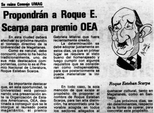 Propondrán a Roque E. Scarpa para premio OEA.