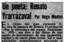 Un poeta: Renato Yrarrázaval