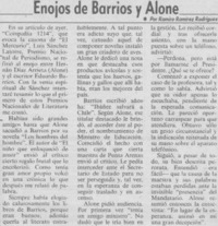 Enojos de Barrios y Alone
