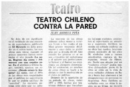 Teatro chileno contra la pared