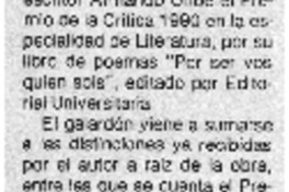 Críticos de arte premian a A. Uribe.