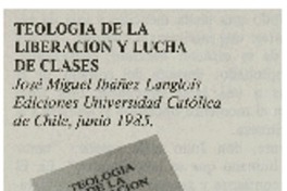 Teología de la liberación y lucha de clases.