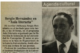 Sergio Hernández en "Aula Literaria".