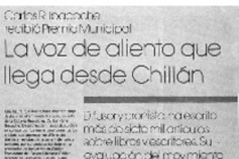 La voz de aliento que llega desde Chillán