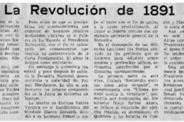 La Revolución de 1891.