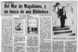 Del mar de Magallanes, y en busca de una biblioteca: [entrevista]