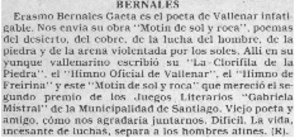 Bernales.