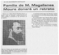Familia de M. Magallanes Moure donará un retrato.