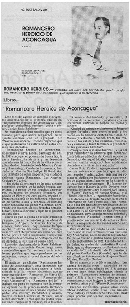 Romancero heroico de Aconcagua