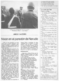 Nixon en el paredón de Neruda.