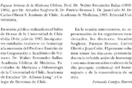 Figuras señeras de la medicina chilena