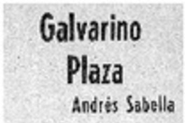 Galvarino Plaza