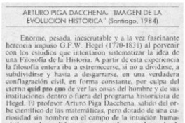 Arturo Piga Dacchena: "Imagen de la Evolución Histórica".