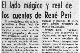 El lado mágico y real de los cuentos de René Peri.