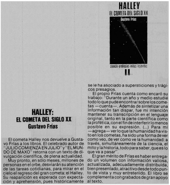 Halley: el cometa del siglo XX