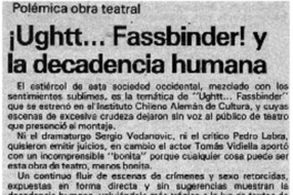 ¡Ughtt...Fassbinder!.