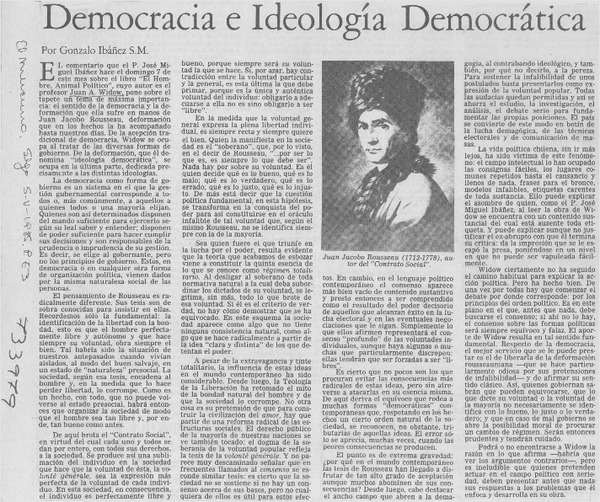 Democracia e ideología democrática