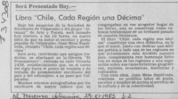 Libro "Chile, cada región una décima".