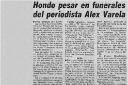 Hondo pesar en funerales del periodista Alex Varela.