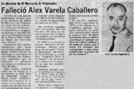 Falleció Alex Varela Caballero.
