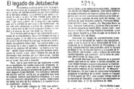 El legado de Jotabeche