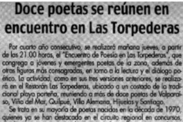 Doce poetas se reúnen en encuentro en Las Torpederas.