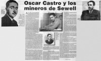 Oscar Castro y los mineros de Sewell