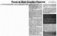 Poesía de Raúl González Figueroa