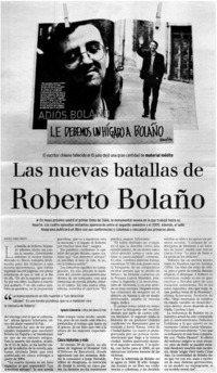 Las nuevas batallas de Roberto Bolaño