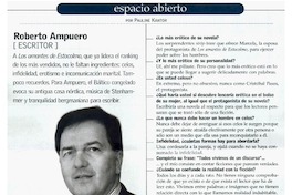 Roberto Ampuero : [entrevistas]