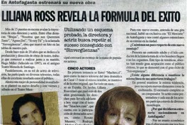 Liliana Ross revela la fórmula del éxito
