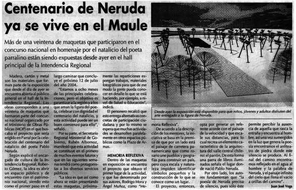Centenario de Neruda ya se vive en el Maule