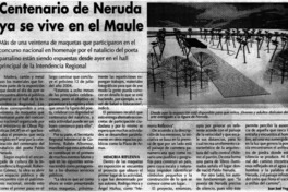 Centenario de Neruda ya se vive en el Maule
