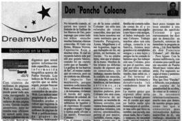 Don "Pancho" Coloane