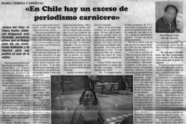 En Chile hay un exceso de periodismo carnicero [entrevistas]