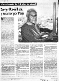 Sybila y su amor por Perú: [entrevistas]