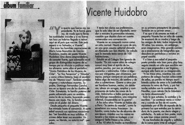 Vicente Huidobro.