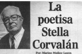 La poetisa Stella Corvalán