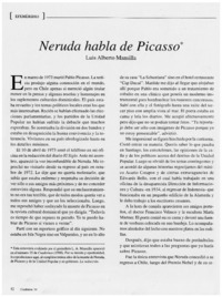 Neruda habla de Picasso