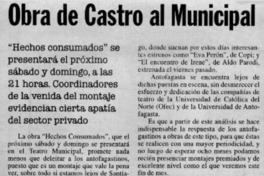 Obra de Castro al Municipal.