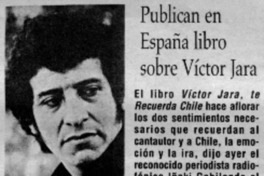 Publican en España libro de Víctor Jara.