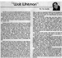 "Walt Whitman"