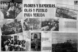 Flores y banderas, olas y pueblo Pablo Neruda.