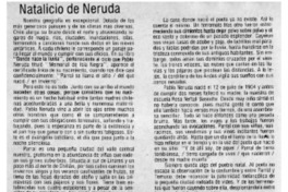Natalicio de Neruda