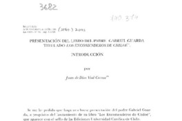 Presentación del libro del padre Gabriel Guarda titulado: "Los Encomenderos de Chiloé"