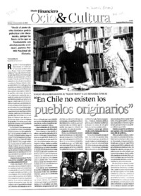 "En Chile no existen los pueblos originarios" : [entrevistas]