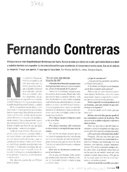 Fernando Contreras : [entrevistas]