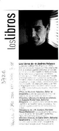 Los Libros de Andrés Velasco.
