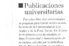 Publicaciones universitarias.