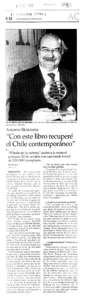 "Con este libro recuperé el Chile contemporáneo" : [entrevistas]